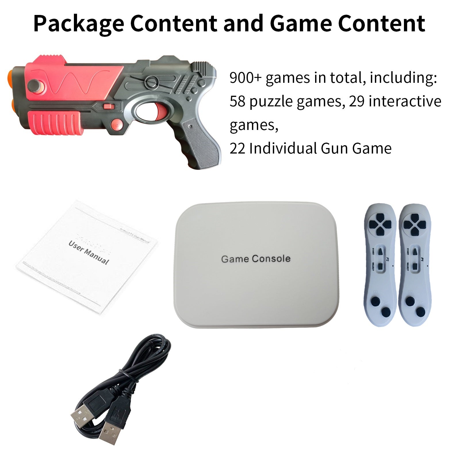 Damcoola - Shooting AR Game Gun & Game Console with 900+ Games - Damcoola