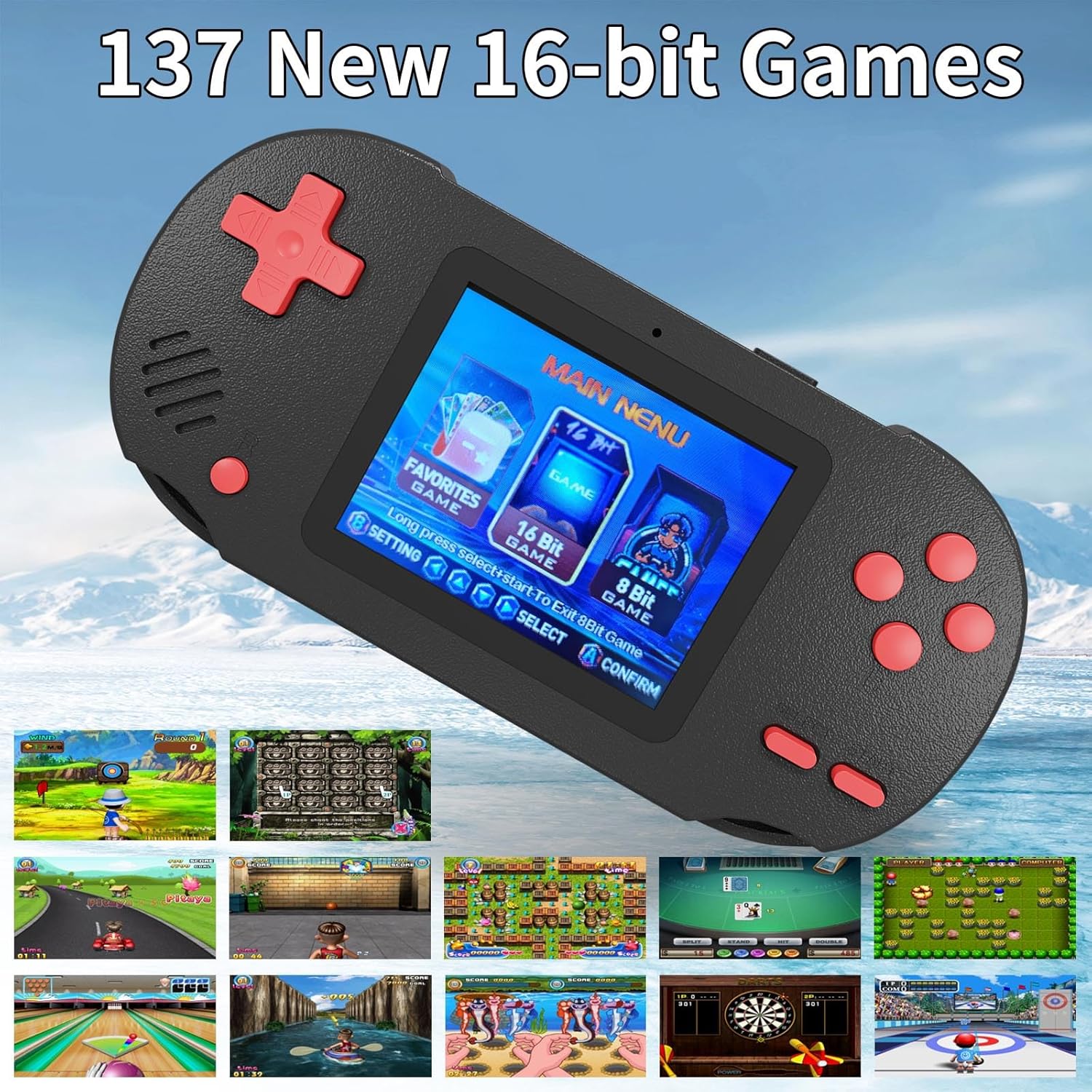 Handheld Game Console - 300 Games - Damcoola